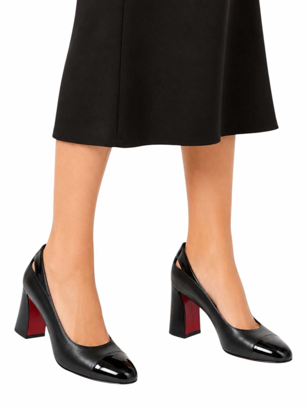 Christian Louboutin Miss Duvette 75 Patent Leather Pump Black Size 41